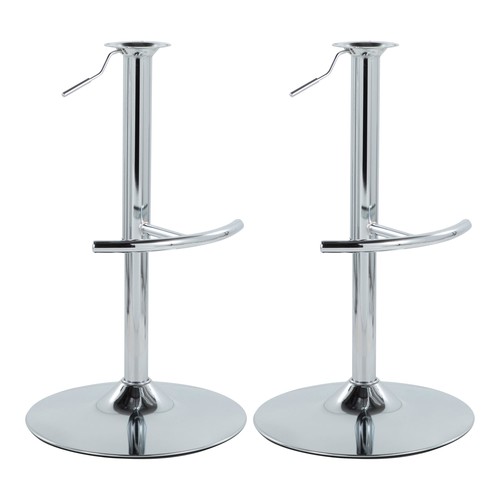 Adjustable Barstool Base - Rounded 't' Footrest - Set Of 2